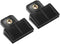 2Pcs Black Window Door Glass Channel Retainer Clip, 1.73"x1.57"x0.51" Glass Regulator Holder Sash Clip Universal for Car Truck Van Plastic?Body an...