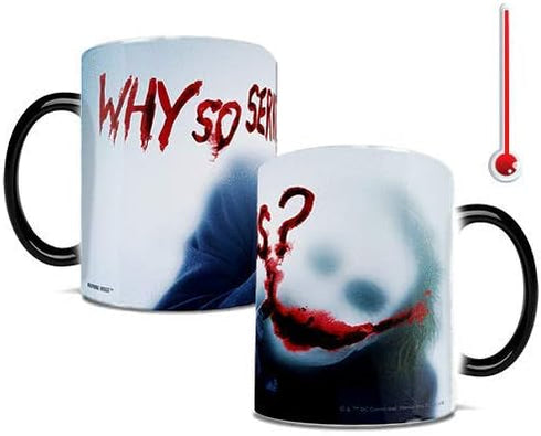 Morphing Mugs DC Comics - Batman: The Dark Knight - Joker - Why So Serious - One 11 oz Color Changing Heat Sensitive Ceramic Mug – Image Revealed ...
