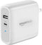 Amazon Basics 68W Two-Port GaN Wall Charger with 1 USB-C (60W) & 1 USB-A Ports (18W) with PD for Laptops, Tablets & Phones (iPhone 15/14/13/12/11/...