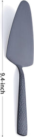 Matte Black Cake Pie Server, 9.4-inch Stainless Steel Heavy Duty Pizza Spatula, Satin Finish, Set of 3...