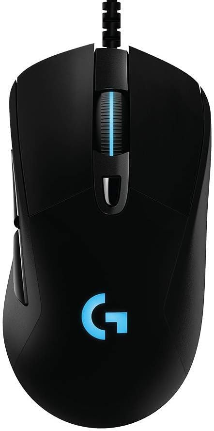 Logitech G403 Hero 25K Gaming Mouse, Lightsync RGB, Lightweight 87G+10G optional, Braided Cable, 25, 600 DPI, Rubber Side Grips, Black...