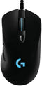 Logitech G403 Hero 25K Gaming Mouse, Lightsync RGB, Lightweight 87G+10G optional, Braided Cable, 25, 600 DPI, Rubber Side Grips, Black...