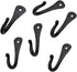 Hand Forged Metal Wall Hook Set of 6 Pcs Wrought Iron Handmade Hook for Plant & Mug Farmhouse Coat Hook Rack Heavy Duty Kitchen Utensils Hook Rack...