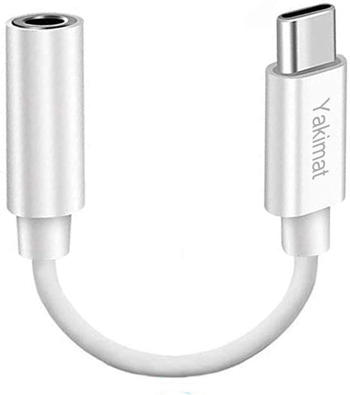 USB C to 3.5mm Headphone Jack Adapter Compatible with Pixel 6 5 4 3 2 XL, iPhone 15 Pro Max, iPad Pro 2022 2021 2020 2018, Sony HTC Moto Samsung G...