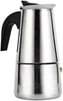Yosoo Coffee Maker, Stainless Steel Coffee Pot Percolator Stovetop Latte Maker Percolator Stove Top Filter Coffee Maker Pot Easy Clean (200ML 4 Cu...