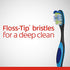 Colgate 360 Total Advanced Floss-Tip Bristle Toothbrush, Black and Blue, Solar Powered, Unisex-Adults...