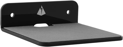 TXEsign Small Wall Shelf Speaker Stand, Mount for Webcam, Cell Phones, Mesh Router, Display Shelf Acrylic (Black)...