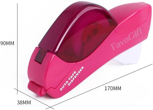 Handheld Packaging Tape Dispenser Gun with Auto Cutter - One-Handed, Safe & Convenient, No Batteries Needed, Compatible with 1/2'' to 3/4'' Tape (...