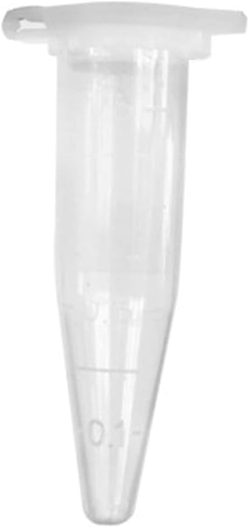Centrifuge Tubes Bottom Tip Clear Plastic Test Tube Vials (0.2ml/30pcs)...