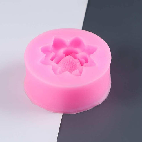 Pink Lotus Flower Silicone Molds,Fondant Candy Making Chocolate Molds,for DIY Cupcake Cake Topper Decoration Pastry and Baking Molds Bakeware...