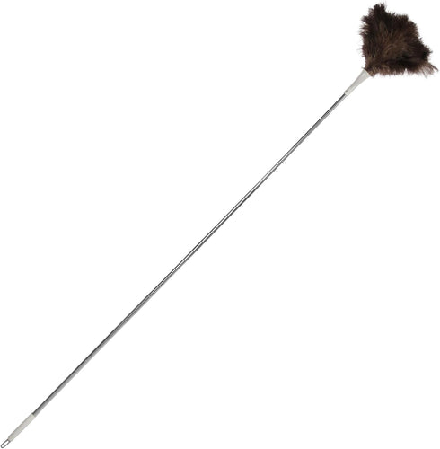 Ostrich Feather Duster Pole up to 72Inch,Extendable Feather Duster Used for Home Cleaning Ceilings Furniture Fans...