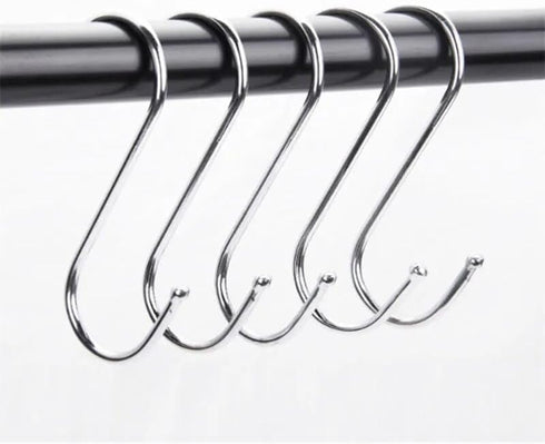 20 PCS S Hooks, Stainless Steel S Hooks for Hanging Kitchenware, Professional S Shaped Hooks for Hanging Pots, Pans, Cups, Plants, Bags, Jeans, To...