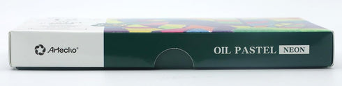 Artecho Neon Oil Pastels Set of 12 Colors (10x70mm), Soft Oil Pastels for Art Painting, Drawing, Blending, Oil Crayons Pastels Art Supplies...