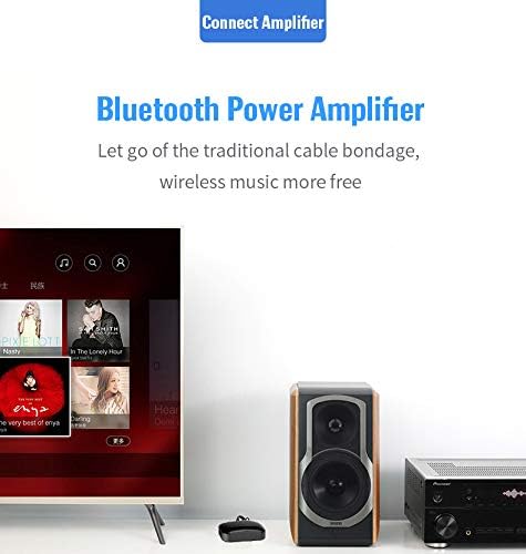 HAOQUOO Stereo Bluetooth Receiver Adapter,NFC Connection, 3.5mm/RCA Dual Audio Output Socket, Bluetooth Adapter Converter Suitable for Smartphones...