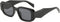 BOJOD Trendy Rectangle Sunglasses For Women Men Retro 90s Oval y2k Retangular Sunglasses Square Black Shades...
