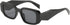 BOJOD Trendy Rectangle Sunglasses For Women Men Retro 90s Oval y2k Retangular Sunglasses Square Black Shades...