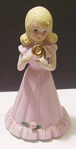 Enesco Growing Up Girls “Blonde Age 9” Porcelain Figurine, 5”...