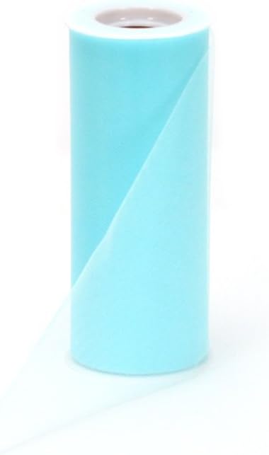 Offray Tulle Craft Ribbon, 6-Inch by 25-Yard Spool, Aqua...