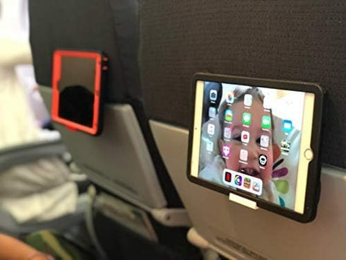 Airplane Cell Phone Back of Seat Inflight Tray Table Clip and Sturdy Phone Stand, Compatible with iPhone, Android, Tablets, and Readers, Travel Mu...