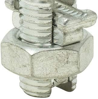 Southwire SB6-10CPDQ2 2PK Split Bolt Connector 6 10 STR Dual-Rated for use with Copper & Aluminum Conductors, 2 Pack, Gray, 2 Piece...