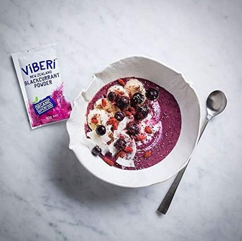 Blackcurrant Powder 1.8oz | Organic New Zealand Grown | High in Vitamin C and Anthocyanins | Non GMO | Smoothies and Breakfasts...