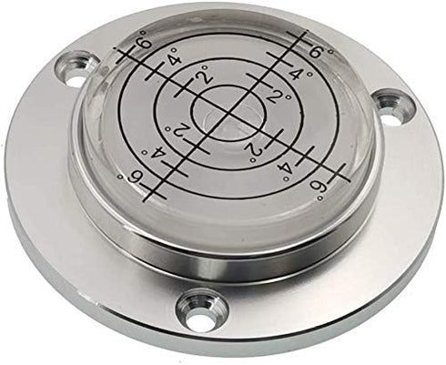50X11.5mm Scale and with hole Aluminum Alloy Circular Bubble Level High Precision Level Instrument Spirit Level Measuring Device (Magnetic)...