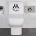 Ministry of Magic This Way Toilet Decor Wall Vinyl Decals Bumper Stickers for Cars, Van, Trucks, Laptop, Waterproof, 7.5" x 6.4"...