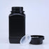 Heyiarbeit 5pcs Plastic Lab Chemical Reagent Bottle 500ml/17oz Wide Mouth Sample Sealing Liquid/Solid Storage Bottles Black...