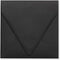 LUXPaper Square Contour Flap Invitation Envelopes | 6 1/2" x 6 1/2" | Midnight Black | 80lb. Text | 50 Qty...