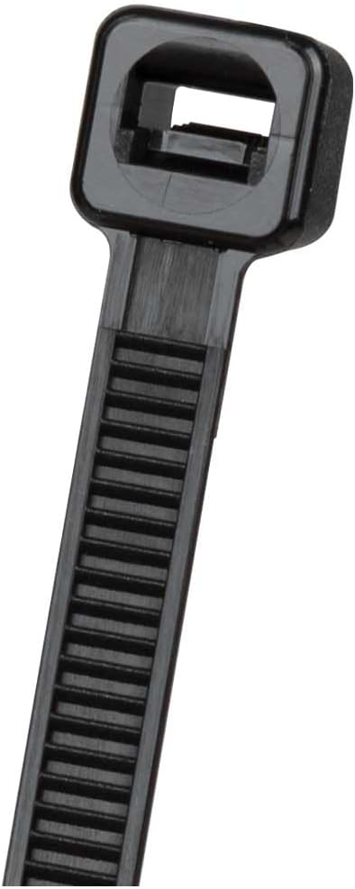 Klein Tools 450-200 Cable Ties, 50-Pound Tensile Strength, Heavy Duty Nylon Cable Zip Ties, Indoor / Outdoor Use, 7.75-Inch, Black, 100-Piece...