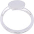 20pcs Stainless Steel 10mm Circle Pad Ring Bezel Blanks DIY Adjustable Fingerring Base Settings for Jewelry Making (Plain Steel)...