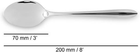 ARCOS Berlin Silver Stainless Steel Table Spoon. Elevate Your Dining Experience with 8 inches Size and 18/10 Stainless Steel Craftsmanship...