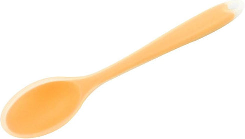uxcell Silicone Dinner Spoon Table Spoon Dessert Spoon Utensils for Kitchen Restaurant Orange...