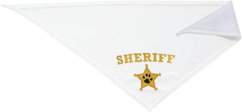 Costume Accessory Set Pet Dog Bandana,Costume Accessory Set Pet,for Halloween Christmas Cosplay Role Play Party (Sheriff-White)...