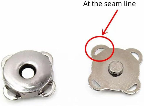 10 Sets 18mm Sew in Magnetic Bag Clasps Plum Blossom Bag Button, Snaps, Clasps, Great for Purses Bags Sewing Craft Clothing Bag...