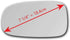 New Replacement Mirror Glass with Full Size Adhesive for 2003-2011 SAAB 9-3 93/2003-2009 SAAB 9-5 95 Driver Side View Left LH...