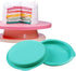 Webake Rainbow Cake Pans, 6 Inch Round Silicone Baking Pans, Set of 6, Great for Jumbo Whoopie Pie, Vegetable Pancakes, Taco Shells, Pizza Crust, ...
