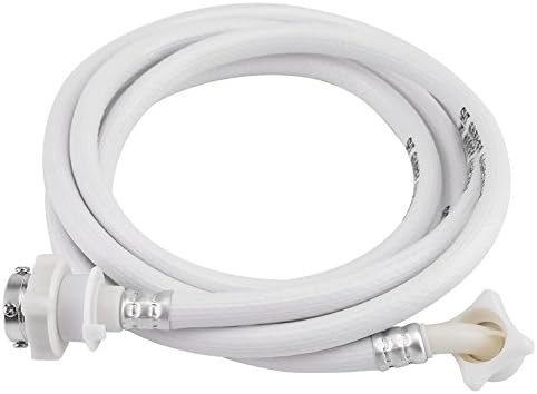 Washing Machine Water Inlet Hose, Washer Pipe Tube Connector White Color Long Length, 6.56ft or 9.84ft(optional)(9.84ft)...