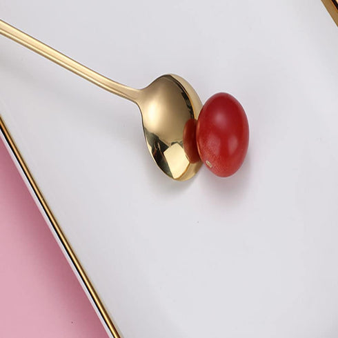 Stainless Steel Spoon,Kitchen Serving Spoons,Soup Spoon, Mirror Finish Spoons,Coffee spoon?Dessert Spoon, Ice Cream Spoons for Soup Rice Tea Milk ...