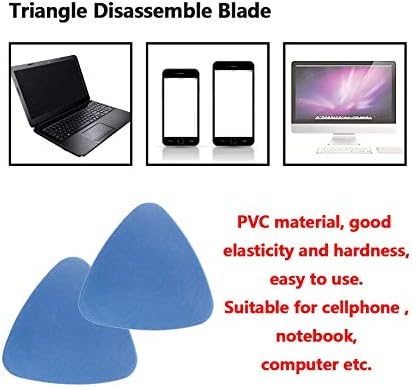 10 Pieces Universal Triangle Plastic Pry Opening Tool Compatible with iPhone, Galaxy, Pixel Mobile Phone Laptop Tablet LCD Screen Case Disassembly...