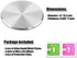 SALEX Phone Metal Plates 4 Pack for Magnetic Car Mount. Kit of 4 Clear Silver Round 3M Adhesive Discs Without Holes for Case Back. Strong Circular...