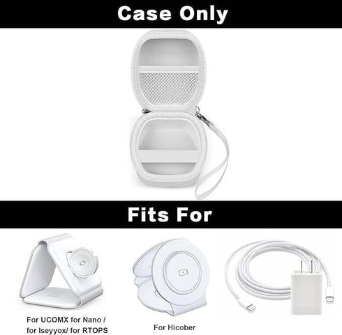 Case Compatible with UCOMX for Nano/ for Hicober/ for Iseyyox/for RTOPS 3 in 1 Wireless Charging Station for Apple, Travel Charger Organizer for M...