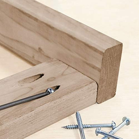 Solid Wood Pocket Hole Plugs and Pocket Hole Screws for Pocket Hole Jig Woodworking Tool ?50 Pack?...