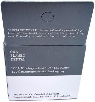 Biodegradable Silk Dental Floss |Zero Waste Floss | NoPFAS |Teflon Free Floss | Peppermint Oil | 43 Yards | Shatter Proof Cardboard Box | Plastic ...