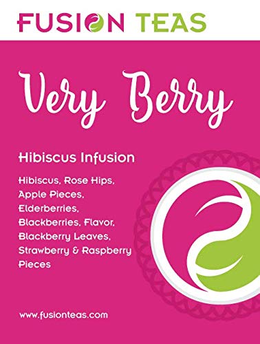 Very Berry Hibiscus Herbal Fruit Tea - Caffeine Free Loose Leaf Bulk Berries Herbs and Fruit - 5 Oz Pouch...