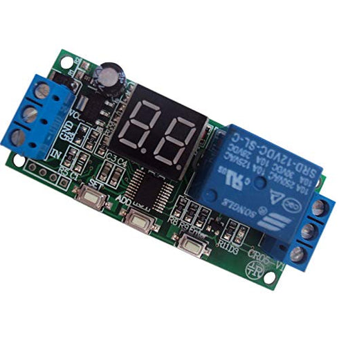 DC 5V 12V 24V Digital LED Display Infinite Cycle Delay Timer Switch ON/Off Relay Module (DC 5V)......