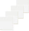 iKyce Transparent Sticky Notes Large?4 x 4 inch Translucent Self-Sticky Notes Wide, 200 Sheets Waterproof Clear White reading stickies, 50 Sheets ...
