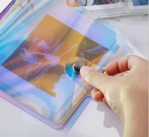 4x6 Photo Sleeves Photo Flip Book for 100 Pictures,Card Photo Sleeve Mini Photo Album,Waterproof Pocket Photo Holder, Photo Pocket for Name Card,P...