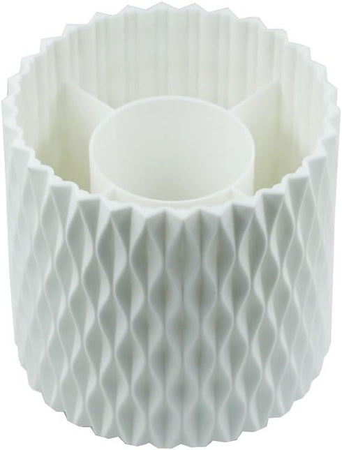 5 Slots 360 Degree Rotating Plastic Desktop Pen Pencil Holder,Makeup Brushes Storage Cup,Office Stationery Organizer...