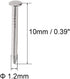 uxcell Small Tiny Hardware Nails Carbon Steel 1.2X10mm(DxL) for DIY Decorative Wooden Boxes Accessories Silver Tone 1000pcs...